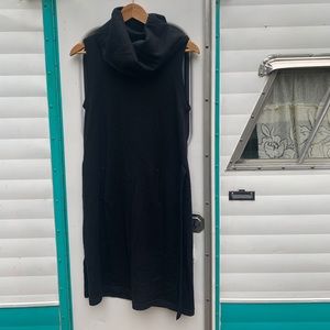 SOLD Merino wool cowl neck tank dress